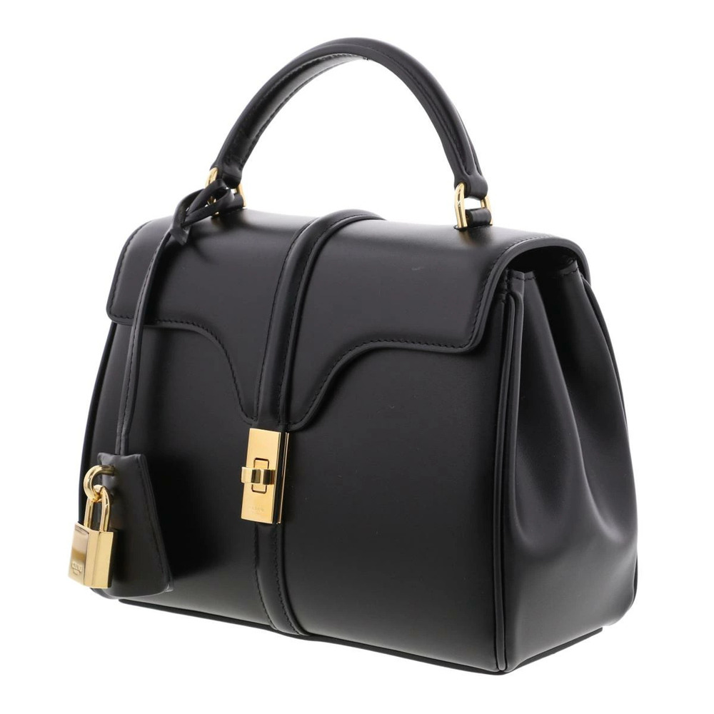 CELINE Seize Bag Handbag Black Calfskin - Picture 2 of 6